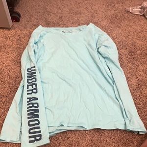 Under Armor teal long sleeve